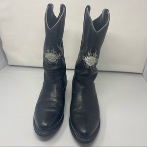 Mens Harley Cowboy Motorcycle Riding Boots Size 11